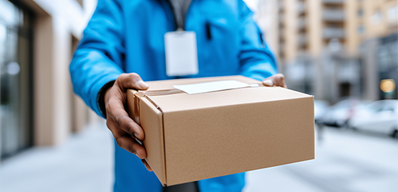 packaging box delivered