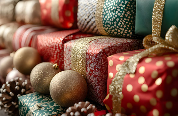 festive warm colours