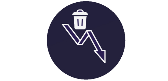 reduce waste icon