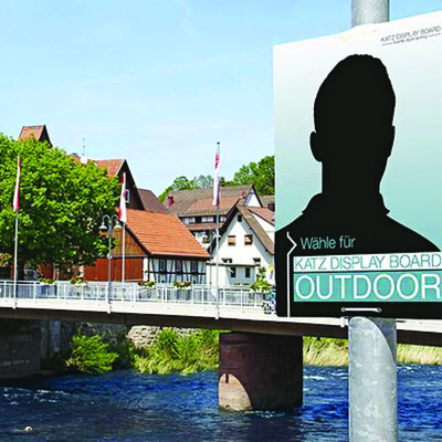 Katz Outdoor Board on a Pole