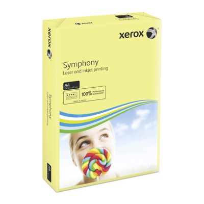 Xerox Symphony Pastel Yellow A4 160gsm Pack of 250 Sheets