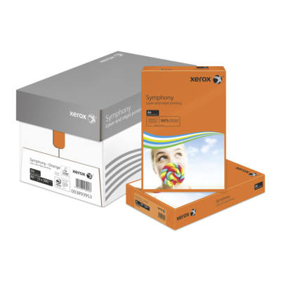 Xerox Symphony Strong Orange A4 80gsm Pack of 500 Sheets