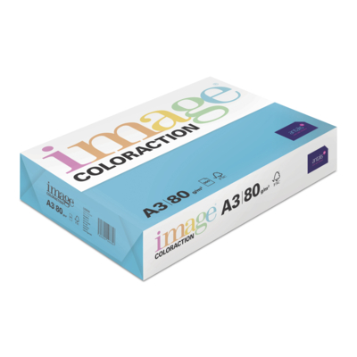 Image Coloraction Lisbon Deep Turquoise Paper A3 80gsm Pack of 500 Sheets