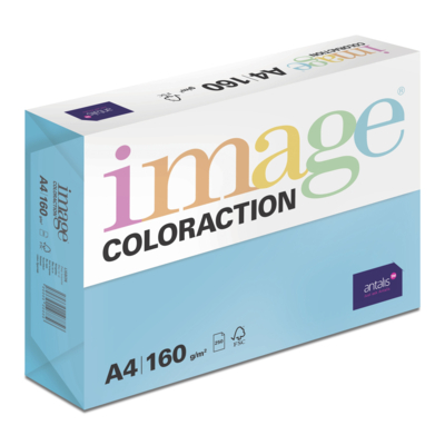 Image Coloraction Lisbon Deep Turquoise Paper A4 160gsm Pack of 250 Sheets