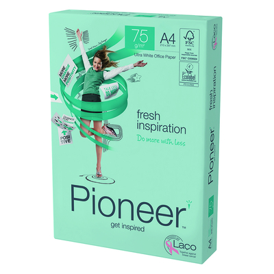Pioneer Office White Printer Paper A4 75gsm pack of 500 sheets