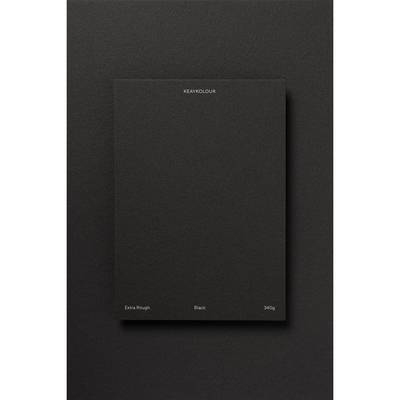 Keaykolour Extra Rough Creative Paper Black 700x1000mm 340gsm Pack of 50 Sheets
