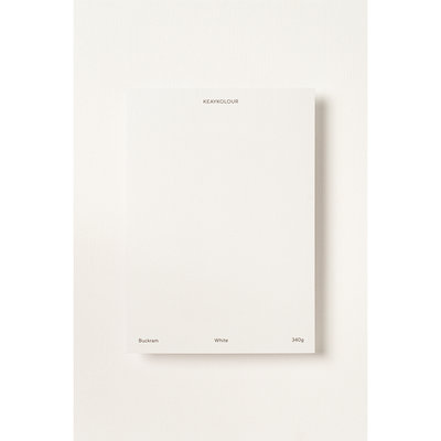 Keaykolour Buckram Creative Paper White 700x1000mm 340gsm Pack of 50 Sheets