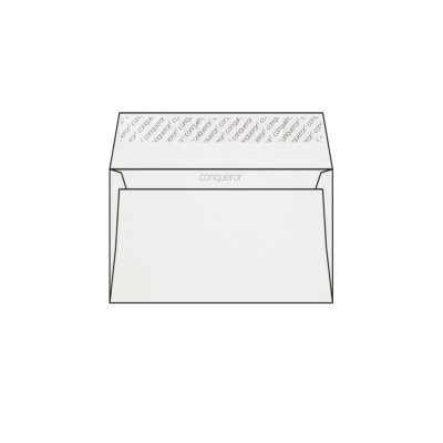 Conqueror Wove Envelopes Brilliant White Wallet C6 120gsm