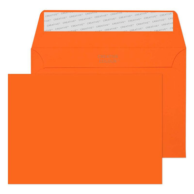 Purely Creative Colour Envelopes Pumpkin Orange 15105 120gsm 25 Per Pack