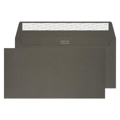 Purely Creative Colour Envelopes Graphite Grey 25224 120gsm 25 Per Pack