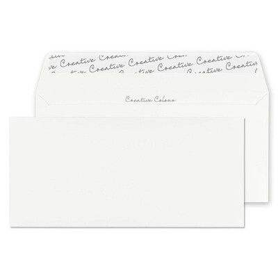 Purely Creative Colour Envelopes Chalk White 25255 120gsm 25 Per Pack
