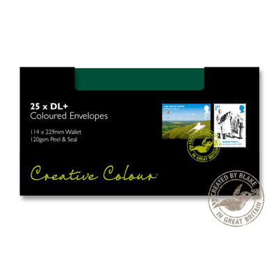 Purely Creative Colour Envelopes British Racing Green 25221 120gsm 25 Per Pack