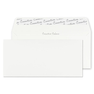 Purely Creative Colour Envelopes Chalk White 25255 120gsm 25 Per Pack