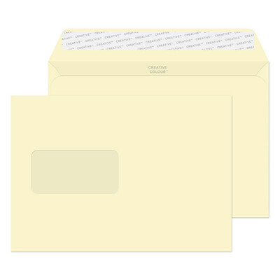 Purely Creative Colour Envelopes Milk White 351W 120gsm 500 Per Pack