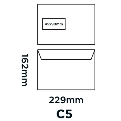 Purely Creative Colour Envelopes Chalk White 355W 120gsm 500 Per Pack