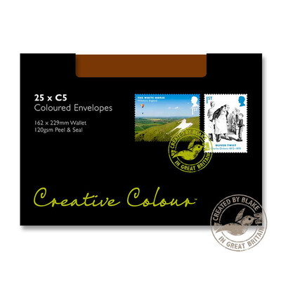 Purely Creative Colour Envelopes Milk Chocolate 45323 120gsm 25 Per Pack