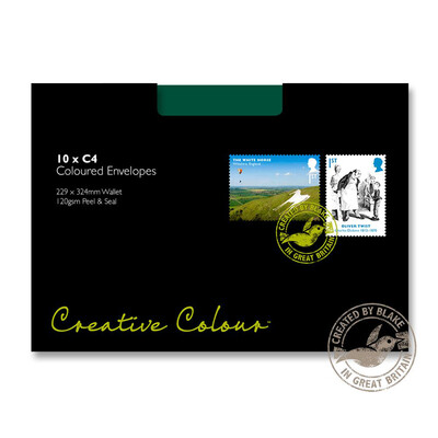 Purely Creative Colour Envelopes British Racing Green 63421 120gsm 10 Per Pack
