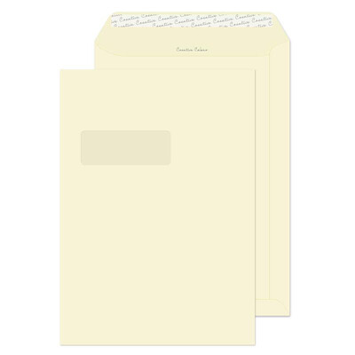 Purely Creative Colour Envelopes Soft Ivory 952W 120gsm 250 Per Pack