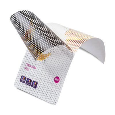 Coala View Perforated Self Adhesive Vinyl White 1370mm x 50 Metres 145 Micron