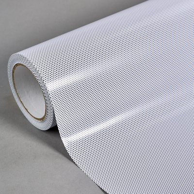 Contra Vision Translucent Polymeric Perforated Self Adhesive White 1370mm x 50 Metres Micron