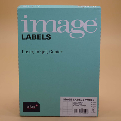 Image Labels White 105x59mm 129 Micron Square Corners