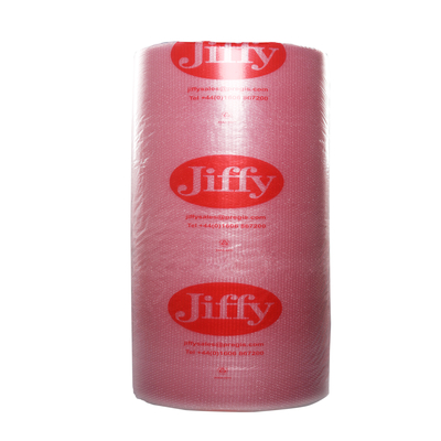 Jiffy Anti-Static Small Bubble Wrap Pink 750mmx100m