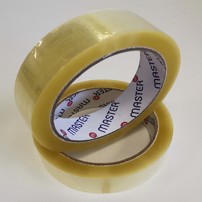 Master'in Clear Polypropylene 25 Micron Hot Melt Packing Tape 25mm x 66m Box of 72 Rolls