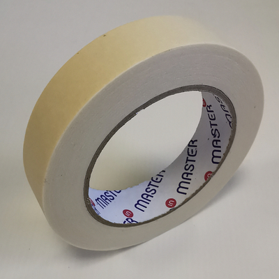 Master'in Cream Kraft 90 Micron Solvent Masking Tape 25mm x 50m Box of 72 Rolls