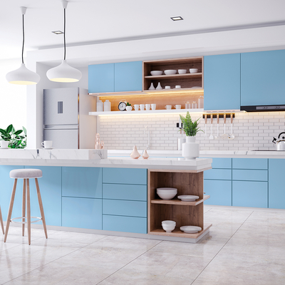 Coala Interior Film Essential O6 Azure Blue 1220mm x 50 Metre
