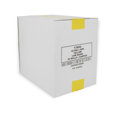 Packing Tape Yellow 48mm x 66M Box