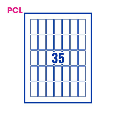 PCL Labels PCL2551 25x51mm 35 Labels per Sheet