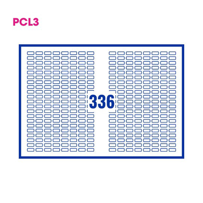 PCL3 Labels 199 19x9mm 336 Labels per Sheet