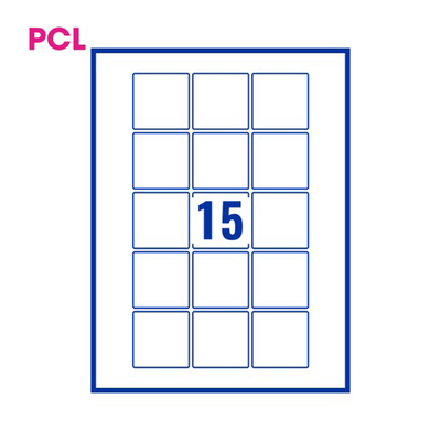 PCL Labels PCL5151 51x51mm 15 Labels per Sheet
