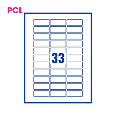 PCL Labels PCL5422OW 54x22mm 33 Labels per Sheet