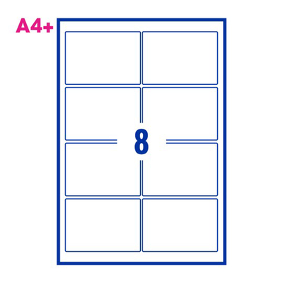 PCL Series 5 10574 105x74mm 8 Labels per Sheet