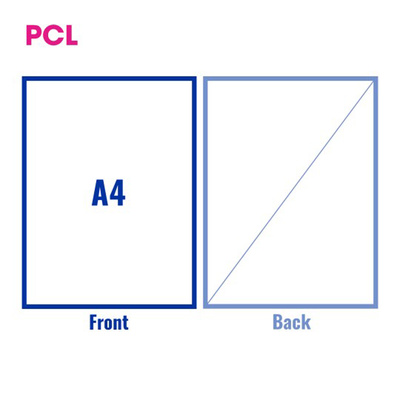 PCL Label A4 with Score Back