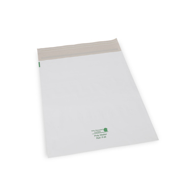Poly Mailer White 353x430mm PJ6 Back