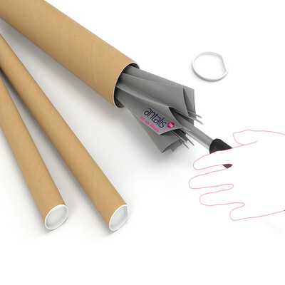 Single Flute Postal Tubes 102x711mm with End Caps Pack of 4