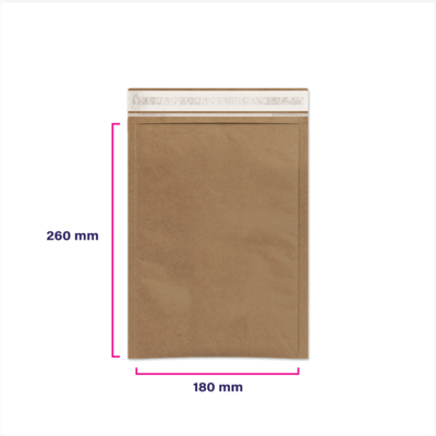 Paper Mailing Envelope Kraft Brown 200 x 260mm Box of 200