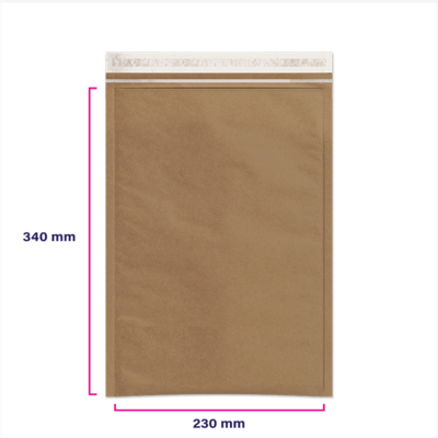 Paper Mailing Envelope Kraft Brown 250 x 340mm Box of 100