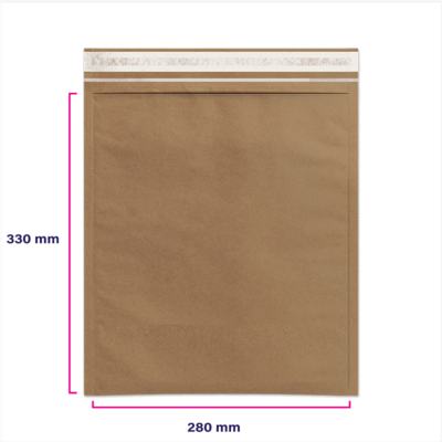 Paper Mailing Envelope Kraft Brown 300 x 330mm Box of 50