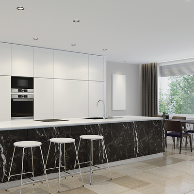 Coala Interior Film Stone U50 Ash Black Marble 1220mm x 50 Metre