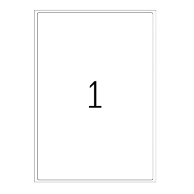 Xerox Colour Laser Labels White Uncoated 199x289mm Round Corners