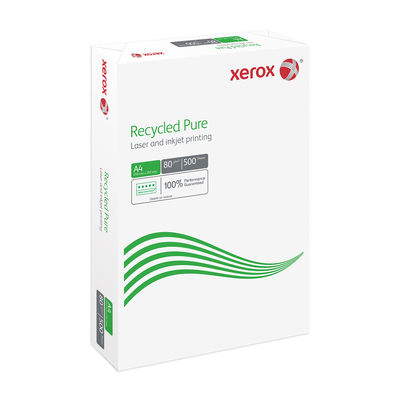 Xerox Recycled Pure White Printer Paper A4 80gsm pack of 500 sheets
