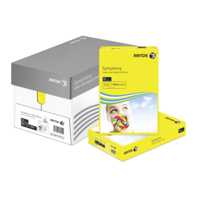 Xerox Symphony Strong Dark Yellow A4 80gsm Pack of 500 Sheets
