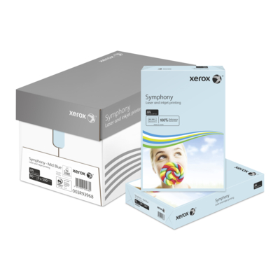 Xerox Symphony Mid Blue A4 80gsm Pack of 500 Sheets