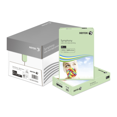 Xerox Symphony Mid Green A4 80gsm Pack of 500 Sheets