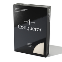 Conqueror Laid Premium Paper Watermarked Brilliant White A4 100gsm Pack of 500 Sheets