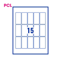 PCL Labels PCL3776 37x76mm 15 Labels per Sheet