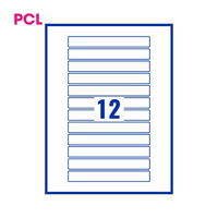 PCL Labels PCL14820 148x20mm 12 Labels per Sheet